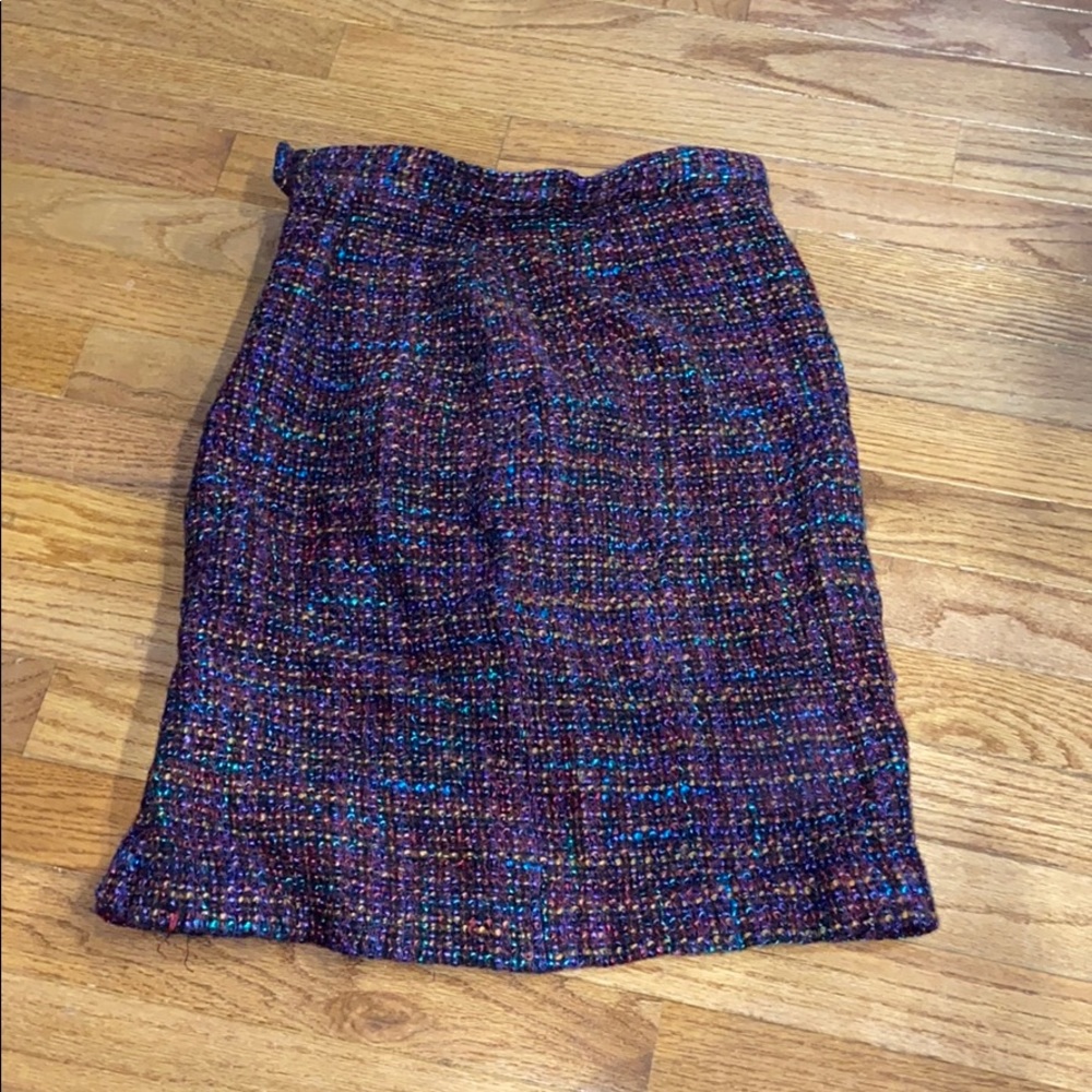 FREE WITH PURCHASE - Deep purple colorful skirt